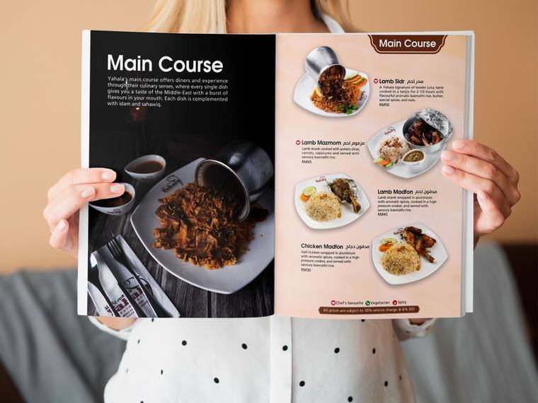 Yahala Menu